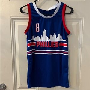 Philadelphia Phillies Basketball Jersey Castellanos Small